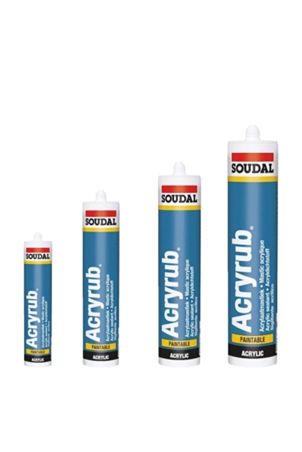 yeditepe osmanlı Soudal Acryrub Silikonize Mastik 500 Gr Beyaz
