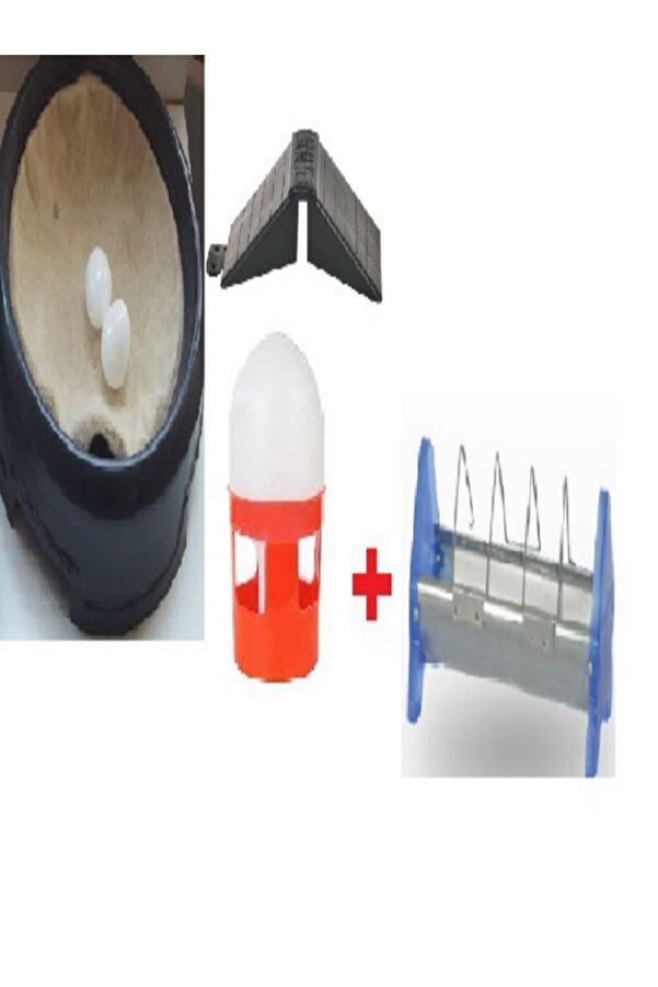 Tekplast Güverci̇n Yeti̇şti̇rme Seti̇ (Yuvarlak Folluk ,Keçe, 15 Cm Güverci̇n Yemli̇k, 1 Lt Suluk,Tünek Ve Yumurta)