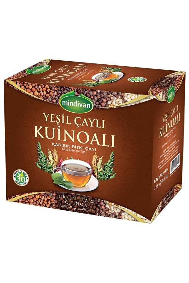 Yoğun Yeşi̇l Çaylı Kui̇noa (Ki̇noa) Çayı