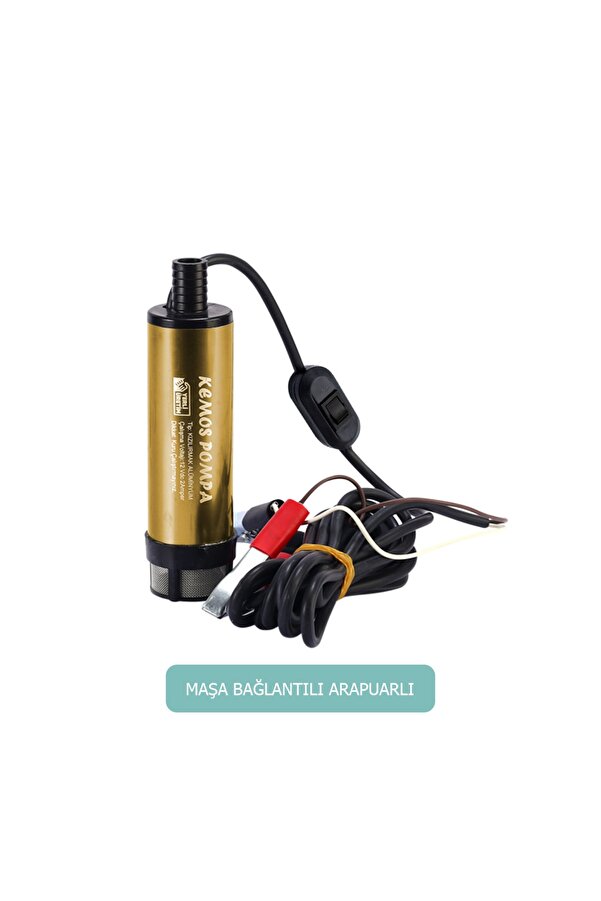 Kemos Kızılırmak 12 Volt Alümi̇nyum Dalgıç Ti̇pi̇ Sıvı Aktarma Pompası (Fi̇ltre+Arapuar)