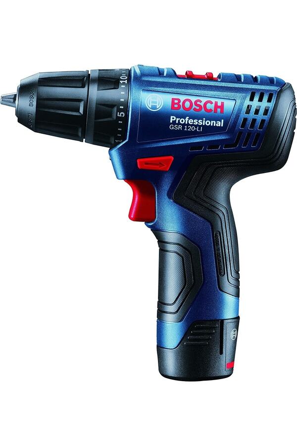 Bosch Gsr 120-li 2 Ah 12v Akülü Vidalama Şarjlı Matkap + 23 Parça Matkap Ve Vidalama Ucu Seti