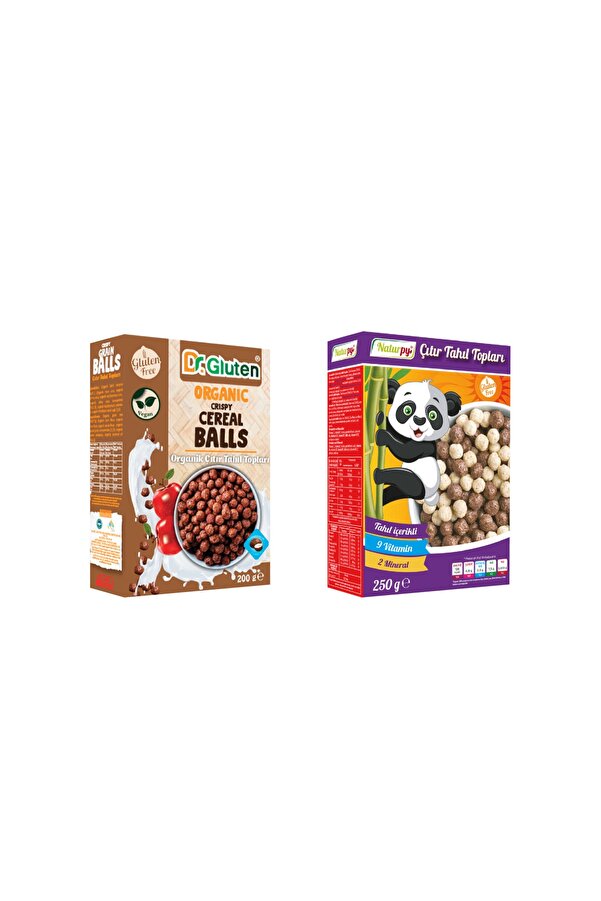 Glutensi̇z Çıtır Tahıl Topları (Laktozsuz) & Dr.gluten Organi̇k Glutensi̇z Çıtır Tahıl Topları (Vegan)