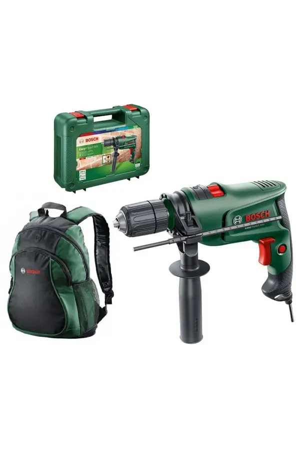 Bosch Easyimpact 600 Darbeli Matkap + 54 Parça Matkap Ucu Seti / Cırcır Tornavida Vidalama