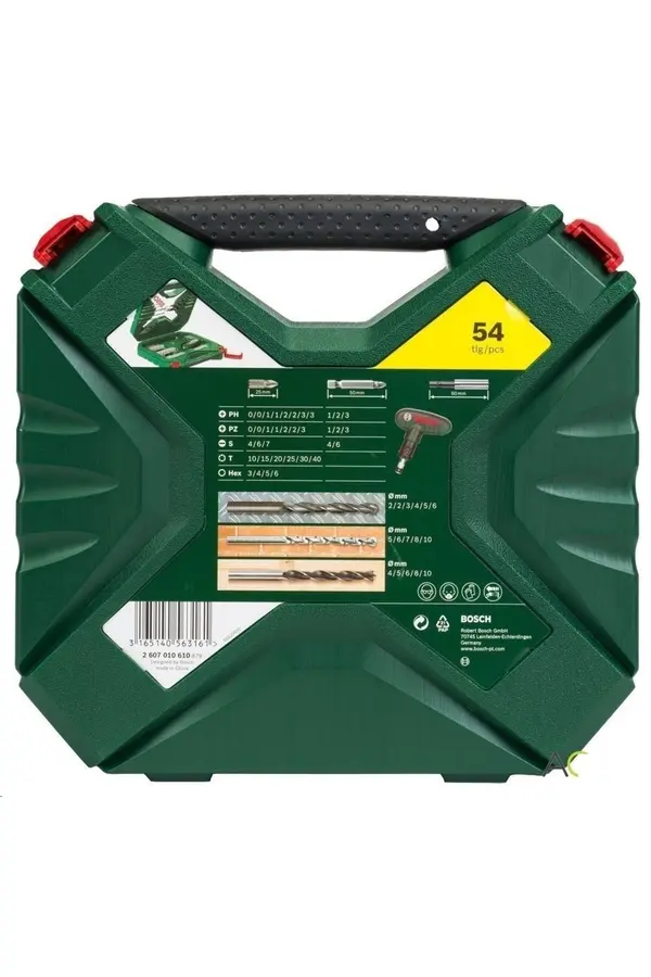 Bosch Easyimpact 600 Darbeli Matkap + 54 Parça Matkap Ucu Seti / Cırcır Tornavida Vidalama