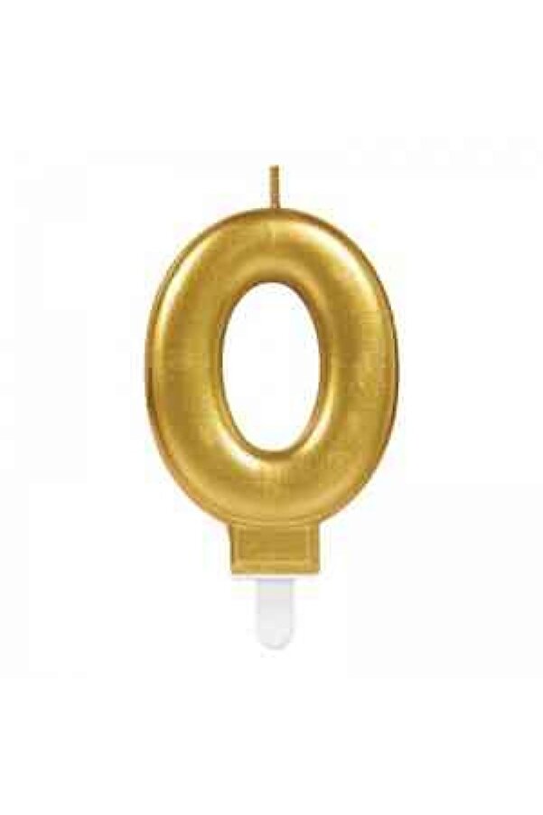Go İthalat 0 Rakam Mum Gold Renk (4107)