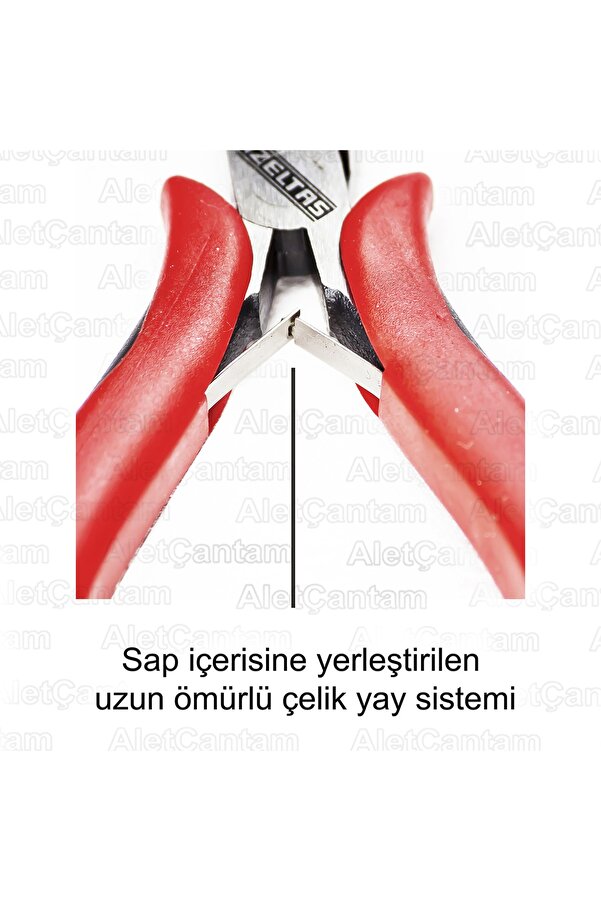 İzeltaş Elektronikçi Tip Yan Keski Mini Yankeski 125 mm Küçük Boy