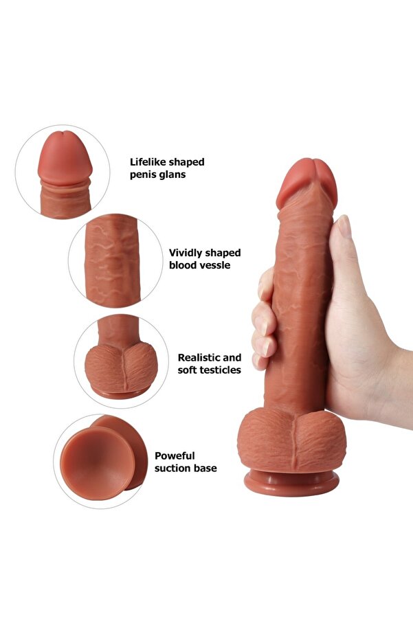 Meyrabest 23 Cm Çi̇ft Katmanlı Ekstra Yumuşak Dokulu Reali̇sti̇k