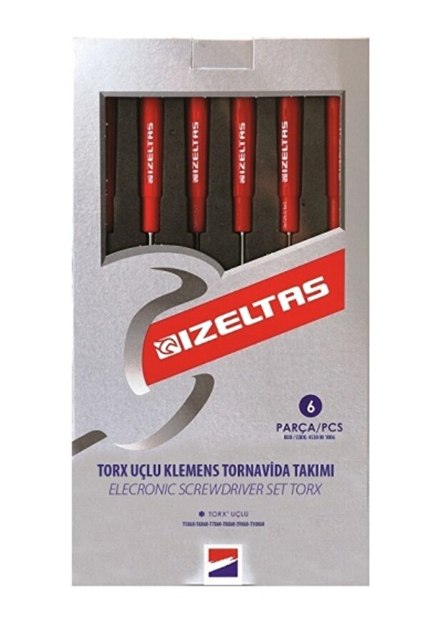 İzeltaş 4530 00 1006 Elektronikçi (klemens) Torx Uçlu Tornavida Seti