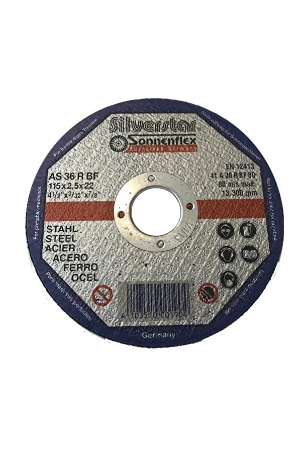 115X2.5X22.23Mm Kesme Taşı 25 Adet