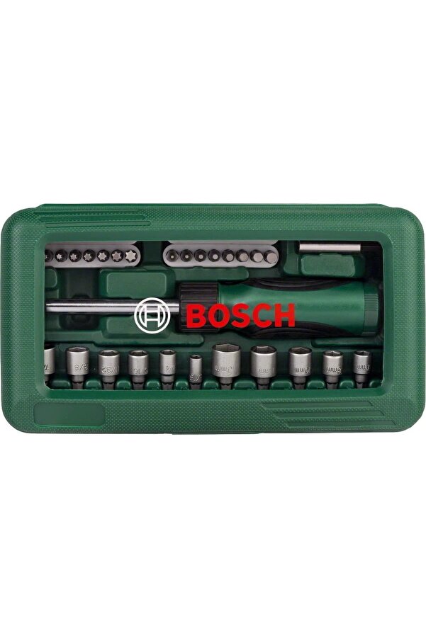 Bosch Darbeli Matkap Easyimpact 600 + 46 Parça Vidalama Ucu Lokma Ucu Tornavida Seti