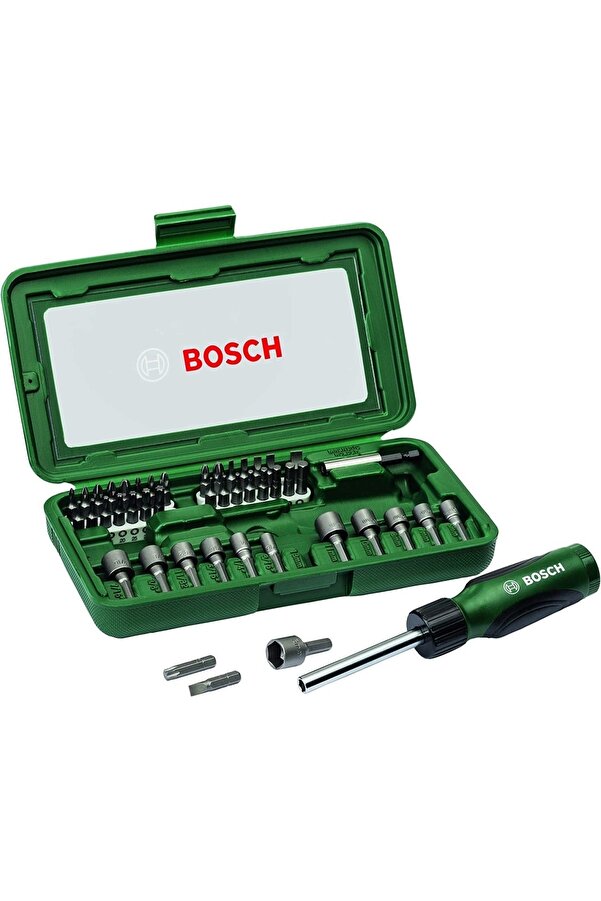 Bosch Darbeli Matkap Easyimpact 600 + 46 Parça Vidalama Ucu Lokma Ucu Tornavida Seti