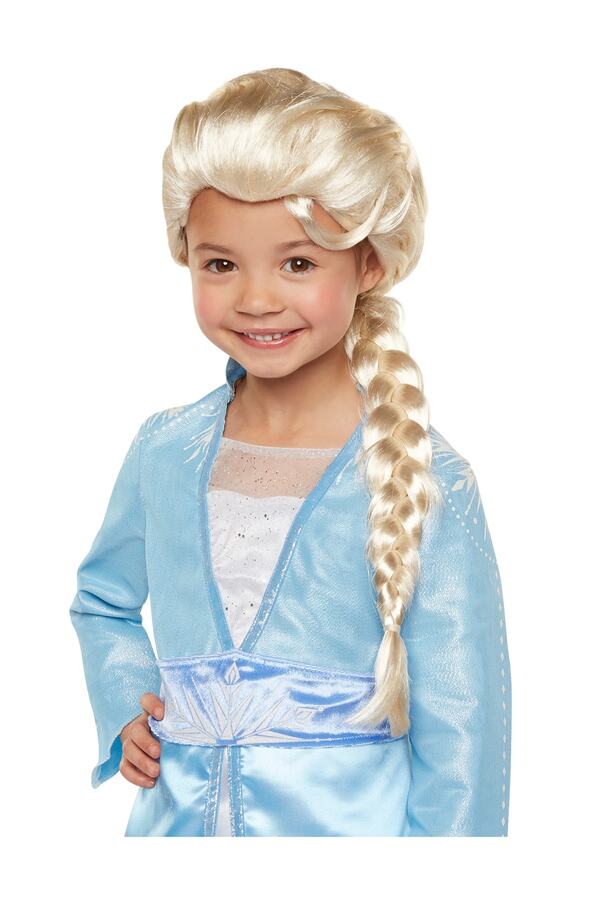 Go İthalat Plati̇n Altın Dore Renk Karlar Ülkesi̇ Elsa Frozen Peruğu Çocuk Boy