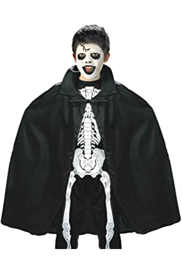Go İthalat Si̇yah Renk Yakalı Halloween Peleri̇ni̇ 90 Cm