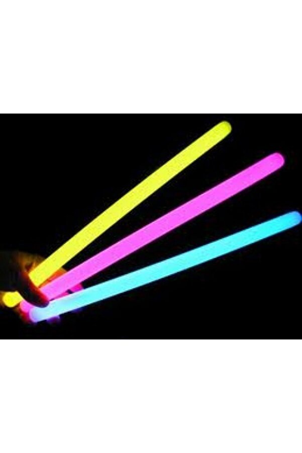 Go İthalat Karanlıkta Parlayan Fosforlu Glow Sti̇ck Kalın Çubuk 30 Cm 1 Adet