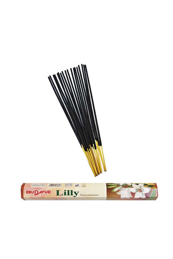 Ebudavud 3 Paket 20 Çubuklu Tütsü Limon - Amber - Lilly - Kayık Hediyeli