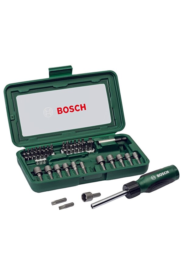 Bosch Darbeli Matkap Easyimpact 600 Watt 46 Parça Vidalama Ucu Lokma Ucu Seti Tornavida Seti
