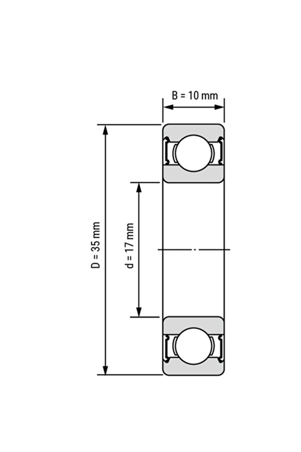 İnan 2rs Rulman 17x35x10 10 Adet 6003