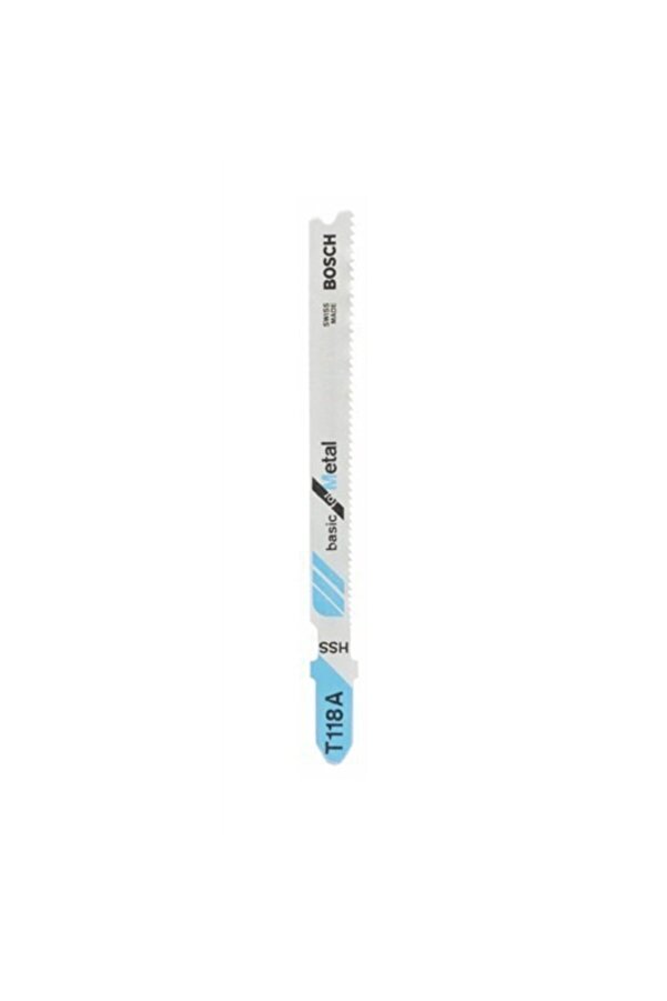 Bosch T 118 A Metalde Normal Kesim Için 5'li Dekupaj Testere Bıçağı