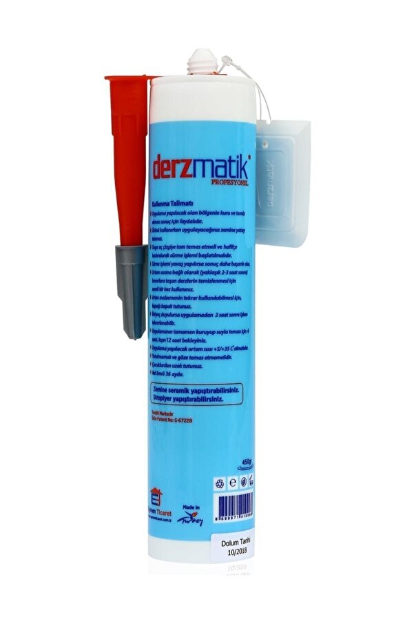 Derzmatik Hazır Derz Dolgu Beyaz Renkli Fayans Mermer Seramik Derz Dolgusu 450 Gr.