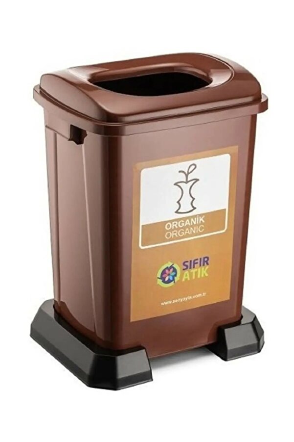 Şenyayla Plasti̇k Sıfır Atık Geri̇ Dönüşüm Çöp Kovası (Organi̇k Atık) 50 Lt