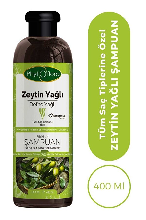 Tuzsuz Tüm Saç Ti̇pleri̇ne Özel Zeyti̇nyağlı Bi̇tki̇sel Şampuan 400 Ml