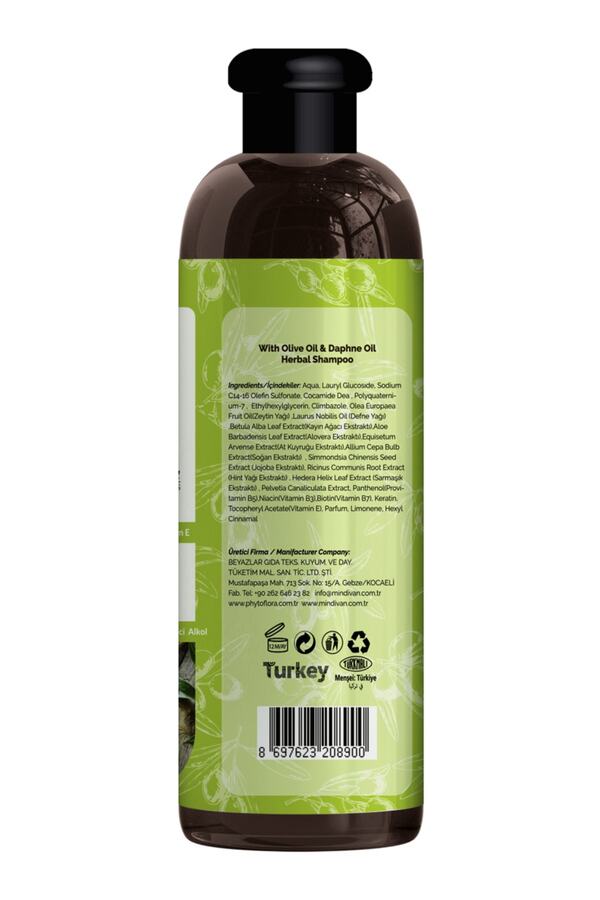 Tuzsuz Tüm Saç Ti̇pleri̇ne Özel Zeyti̇nyağlı Bi̇tki̇sel Şampuan 400 Ml