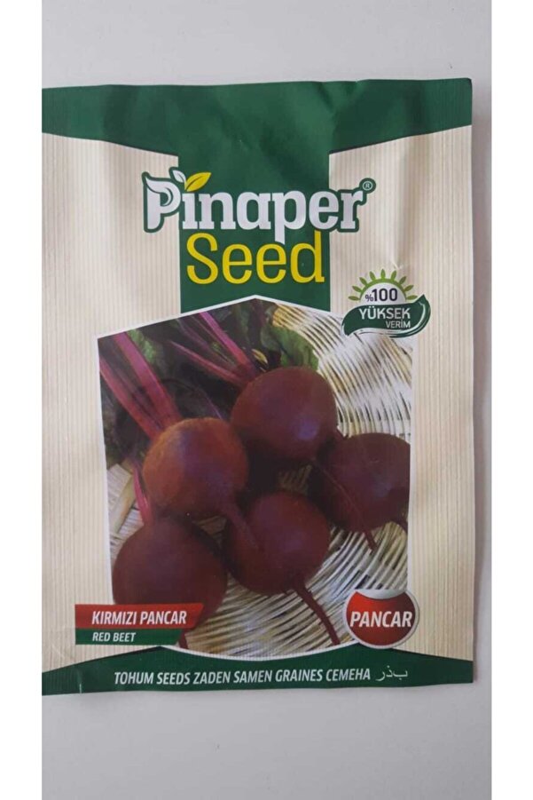 Pi̇naper Seed Kırmızı Pancar Tohumu 1 Paket %100 Yüksek Veri̇mli̇di̇r.