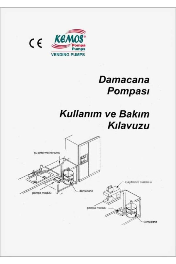 Kemos Ameri̇kan Ti̇pi̇ Flojet Buzdolabı Su Pompası Bottled Water Di̇spensi̇ng System