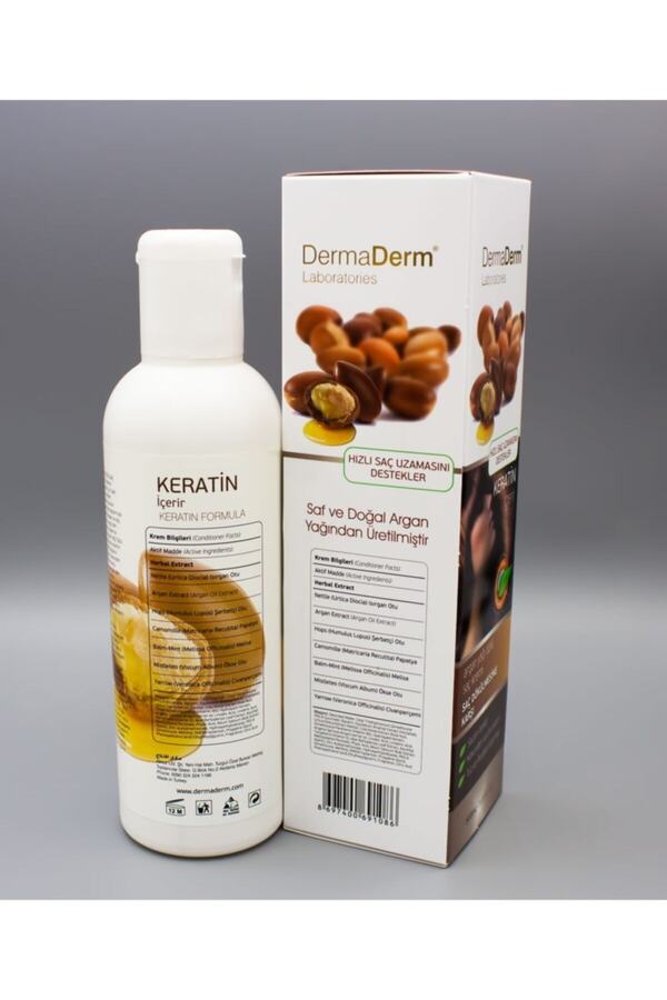 Dermaderm Argan Yağı Özlü Saç Bakım Kremi Keratin Içerir 500 Ml. %100 Orjinal Ürün