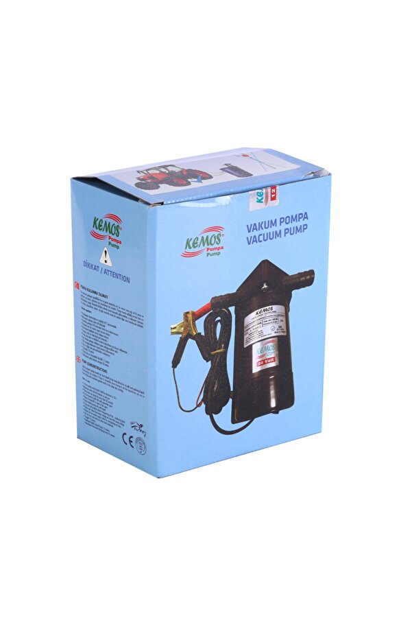 Kemos Volga 24 Volt 140 Watt Vakumlu Sıvı Ve Mazot Aktarma Pompası