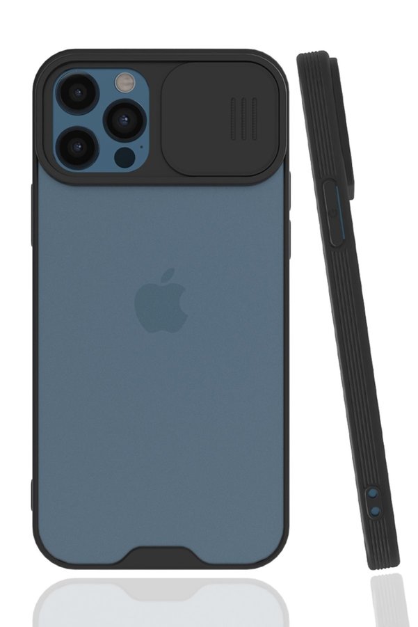 Lrsm Iphone 12 Pro Max Uyumlu Platin Lens Tam Koruma Yumuşak Buzlu Silikon Kılıf