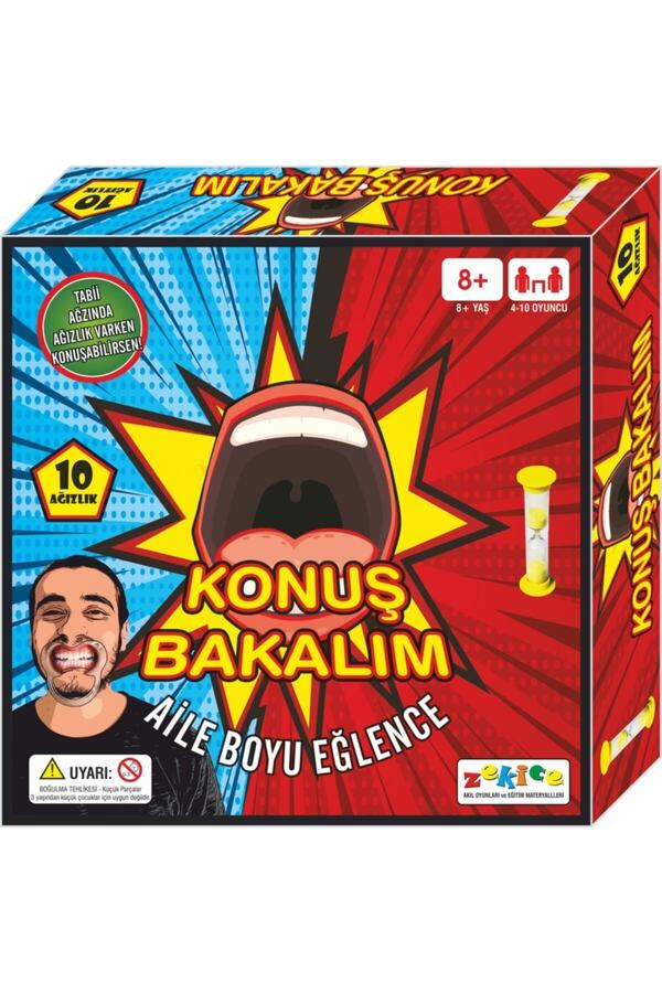 Zekice Konuş Bakalım Oyunu Söyle Bakalım Oyunu Bol Kahkahalı Kutu Oyunu Kum Saati