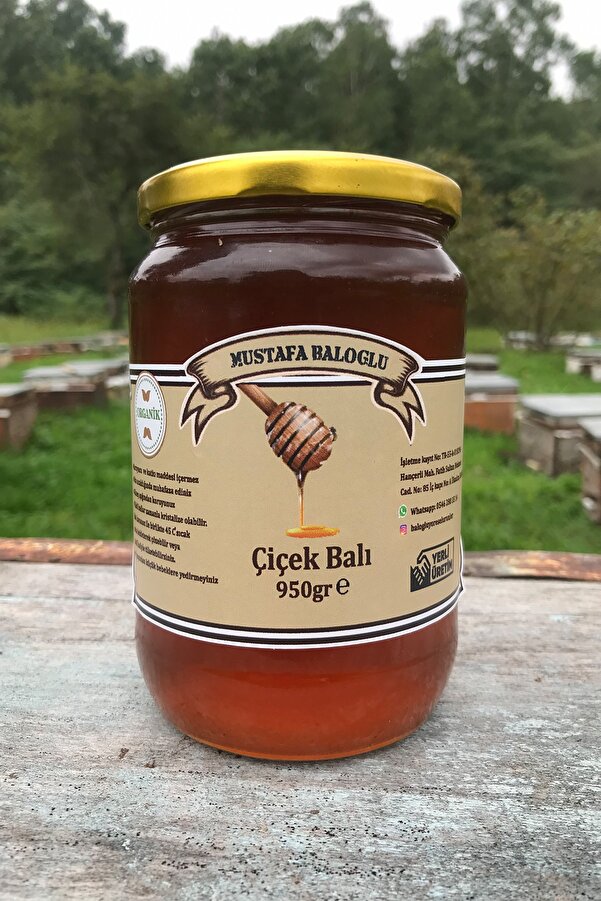 Mustafa Baloğlu Bal Ürünleri̇ Çi̇çek Balı (Ihlamur,Keki̇k Yoğun) (Organi̇k) 950 Gr