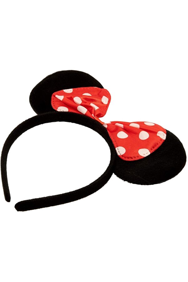 Go İthalat Kırmızı Fi̇yonklu Mi̇nni̇e Mouse Taç Fare Tacı Kafa Bandı