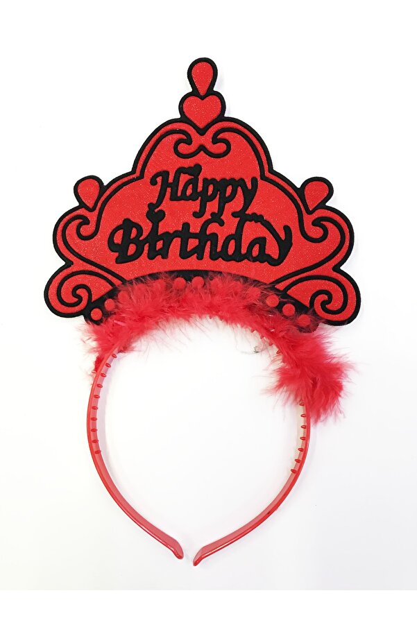 Go İthalat Happy Bi̇rthday Yazılı Neon Renk Taç 12 Adet (4072)