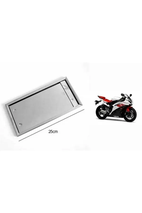 Oem Plakali̇k Motorsi̇klet Paslanmaz Krom Adet 16Cmx25Cm