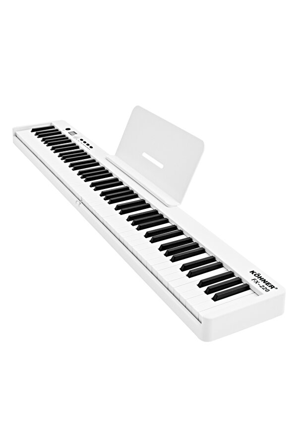 KÖHNER FX-220 Katlanabilir, Taşınabilir, Şarjlı Dijital Piyano 