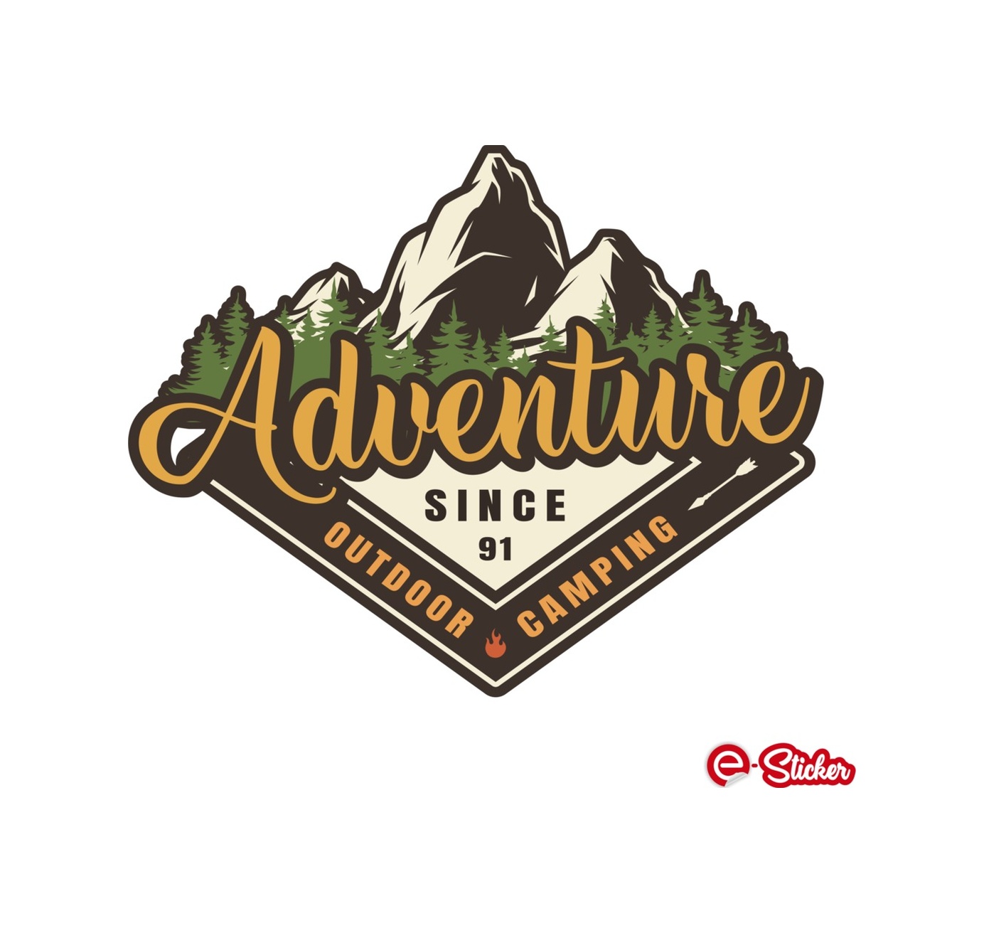 Off Road Campi̇ng Adventure Sti̇cker Off Road Sti̇cker 14 X 11 Cm