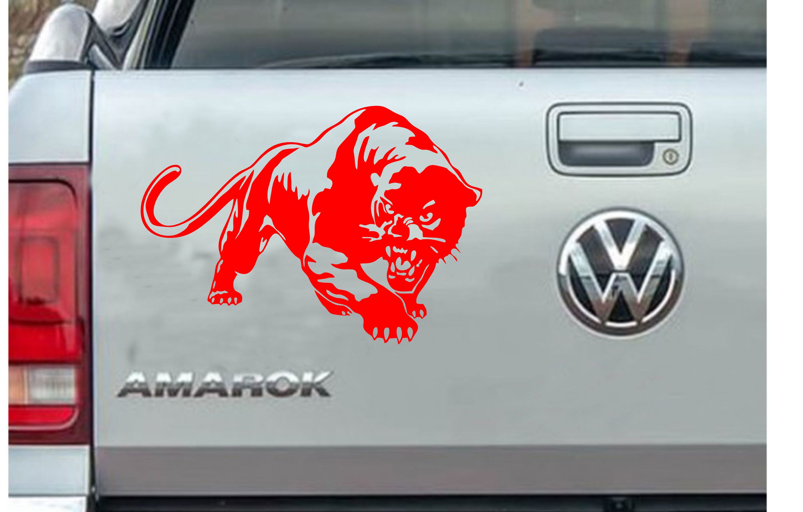 Vahşi̇ Puma Kaplan Panter Sti̇cker, Araba Oto Motosi̇klet Karavan Sti̇cker 02519 15X11 Cm 