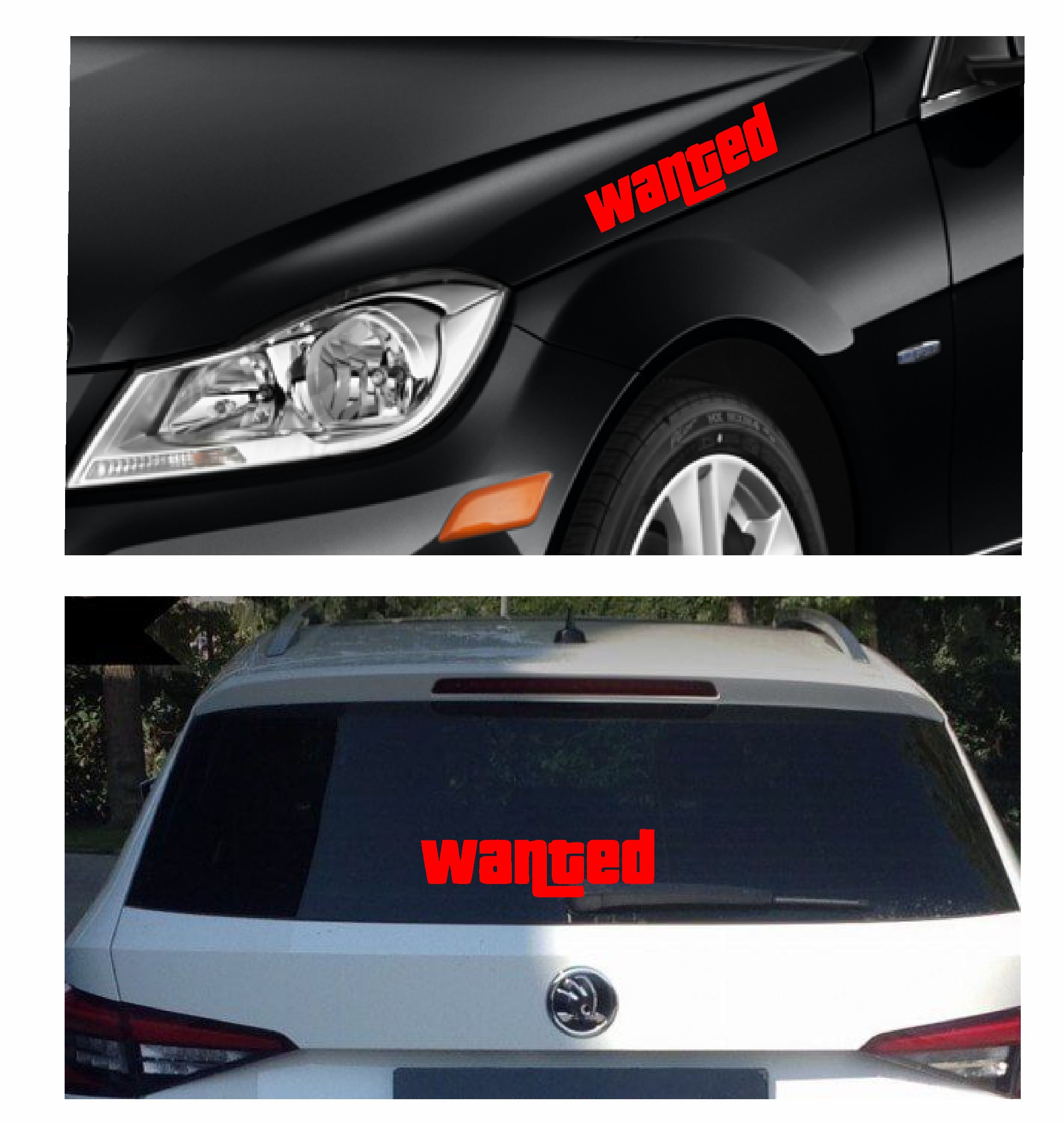 Wanted Sti̇cker - Araba Oto Motosi̇klet Cam Sti̇cker - 00103 50X14 Cm 