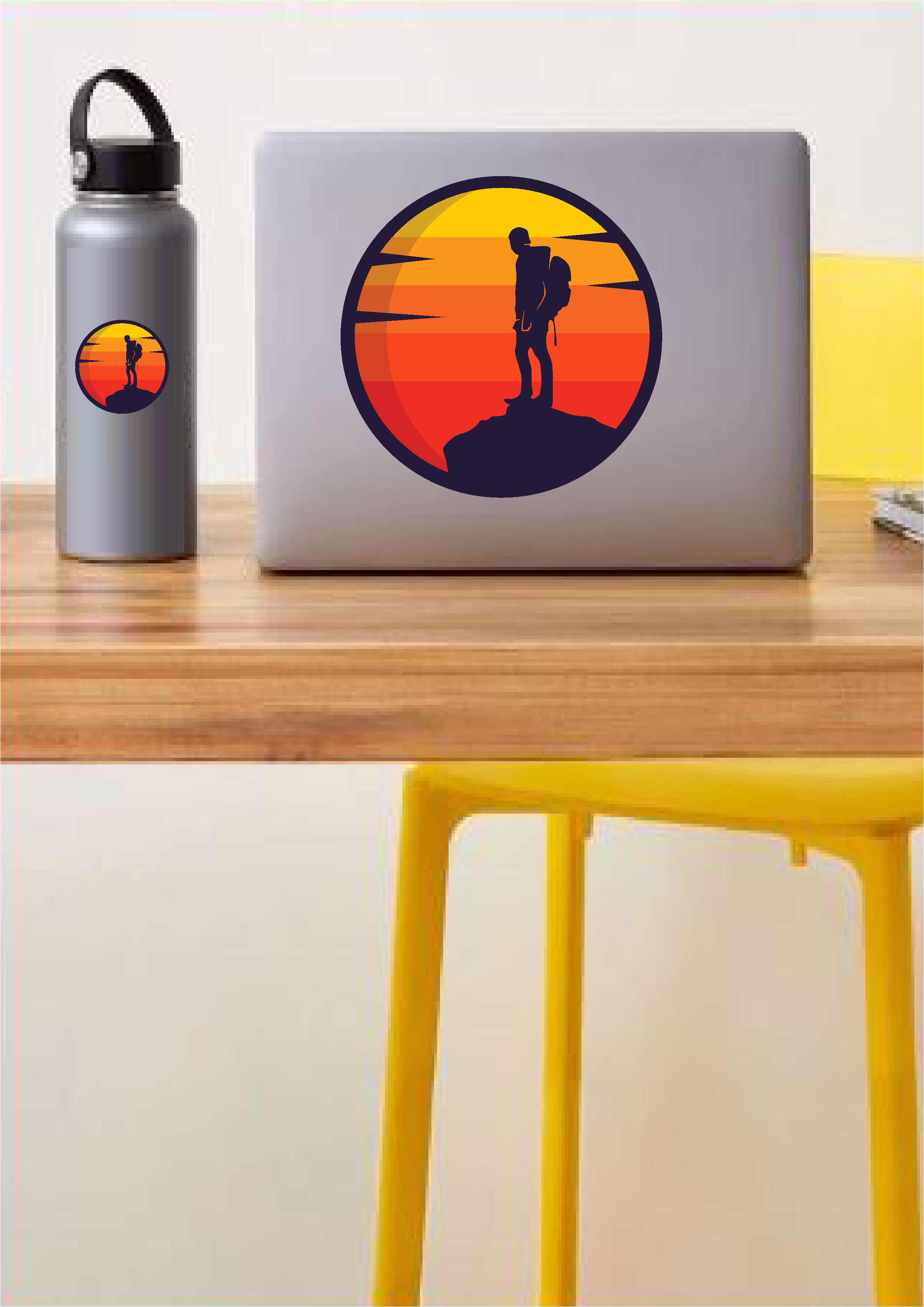 Dağ Dağcı Sti̇cker, Araba Oto Motosi̇klet Karavan Sti̇cker 02132 50X50 Cm 