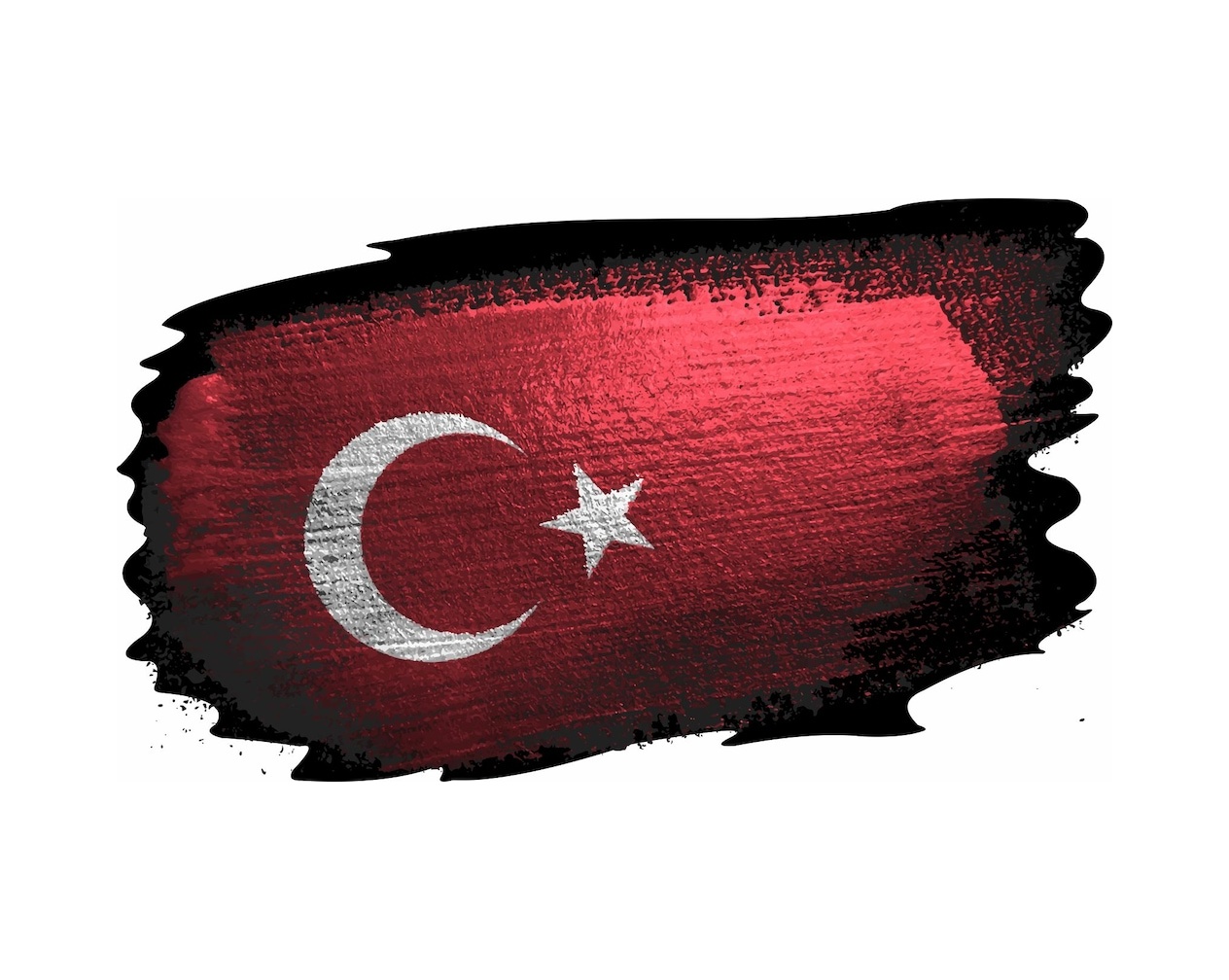 Türk Bayrağı Sticker 01969 22X13 Cm