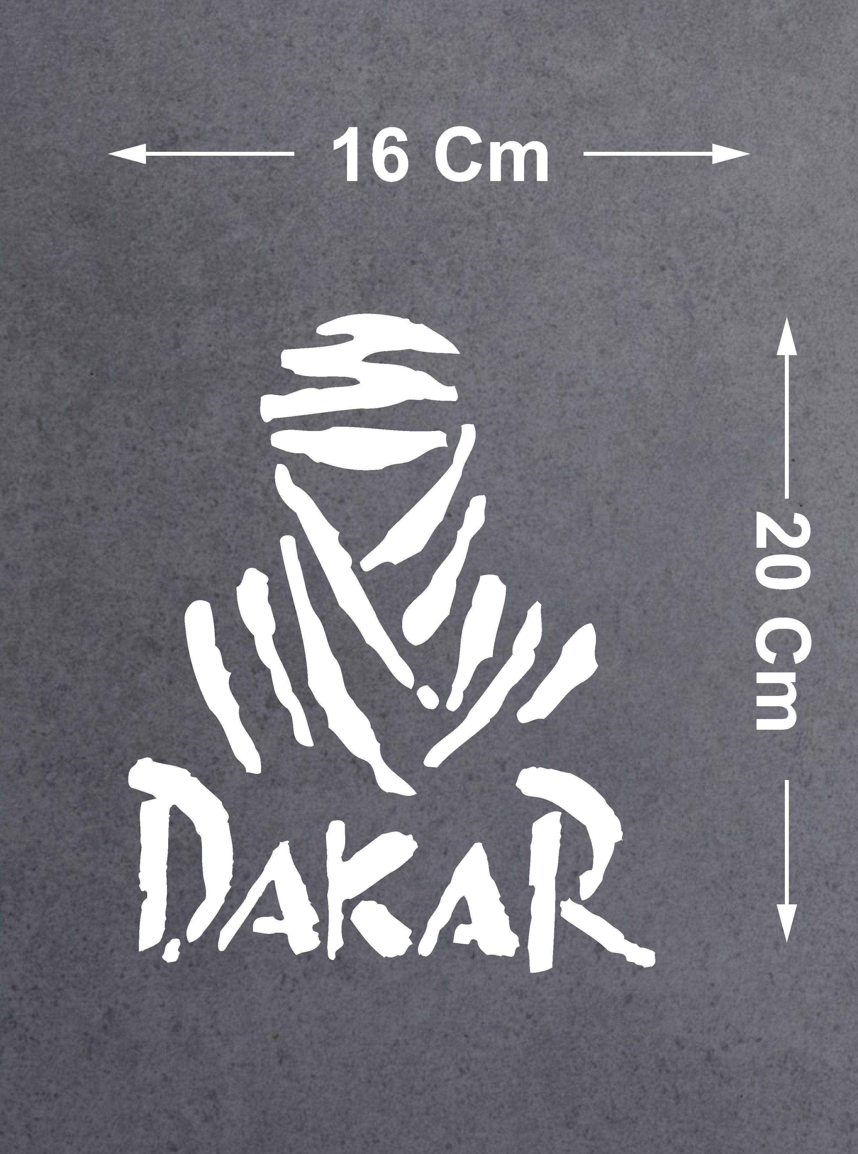 Dakar Sti̇cker - 4X4 Off Road Adventure Sti̇cker - Araba Oto Motosi̇klet Karavan Cam Sti̇cker - 00074 10X8 Cm 
