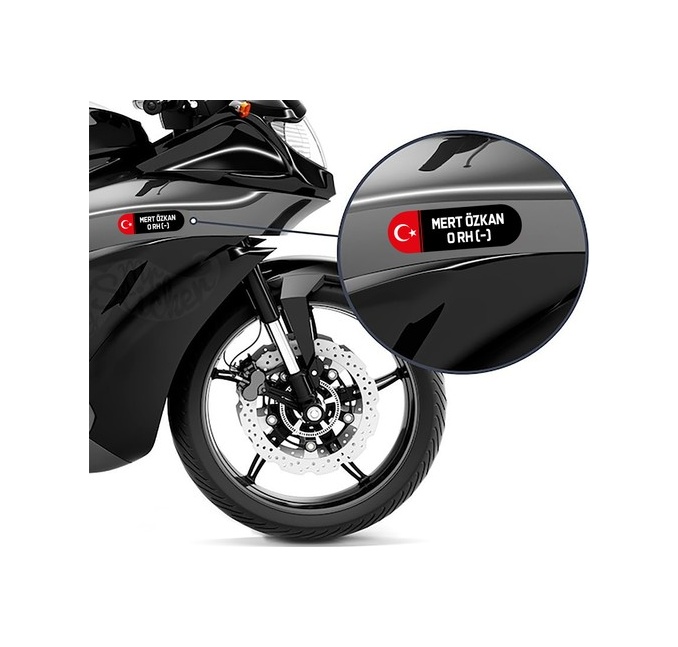 Ki̇şi̇ye Özel Kan Grubu Sti̇cker Seti̇ Motor Kan Grubu Eti̇ket Seti̇ 