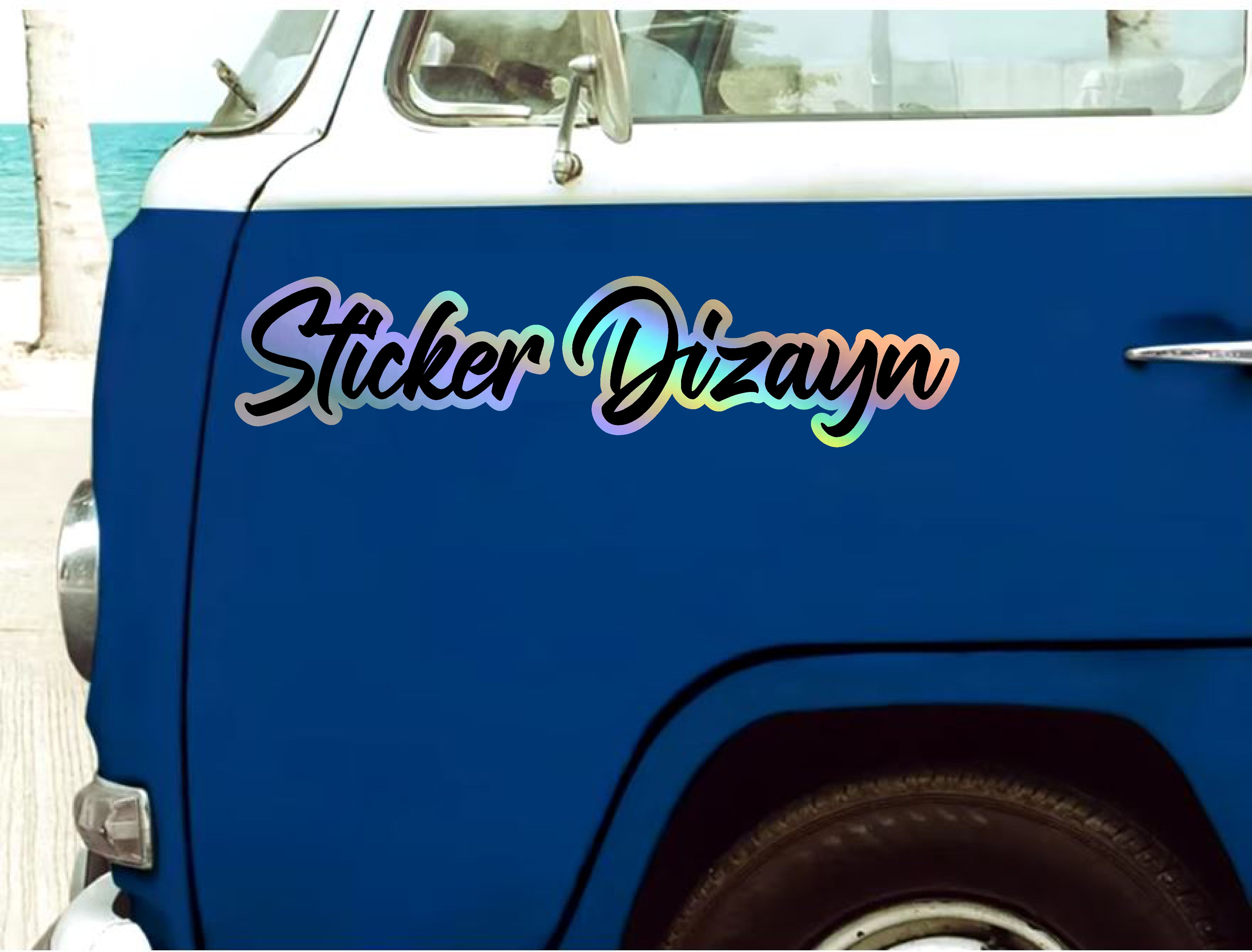 Hologramlı Janjanlı Ad Soyad Sti̇cker - Araba Oto Araç Motosi̇klet Karavan Cam Sti̇cker - 00309 12 Cm 