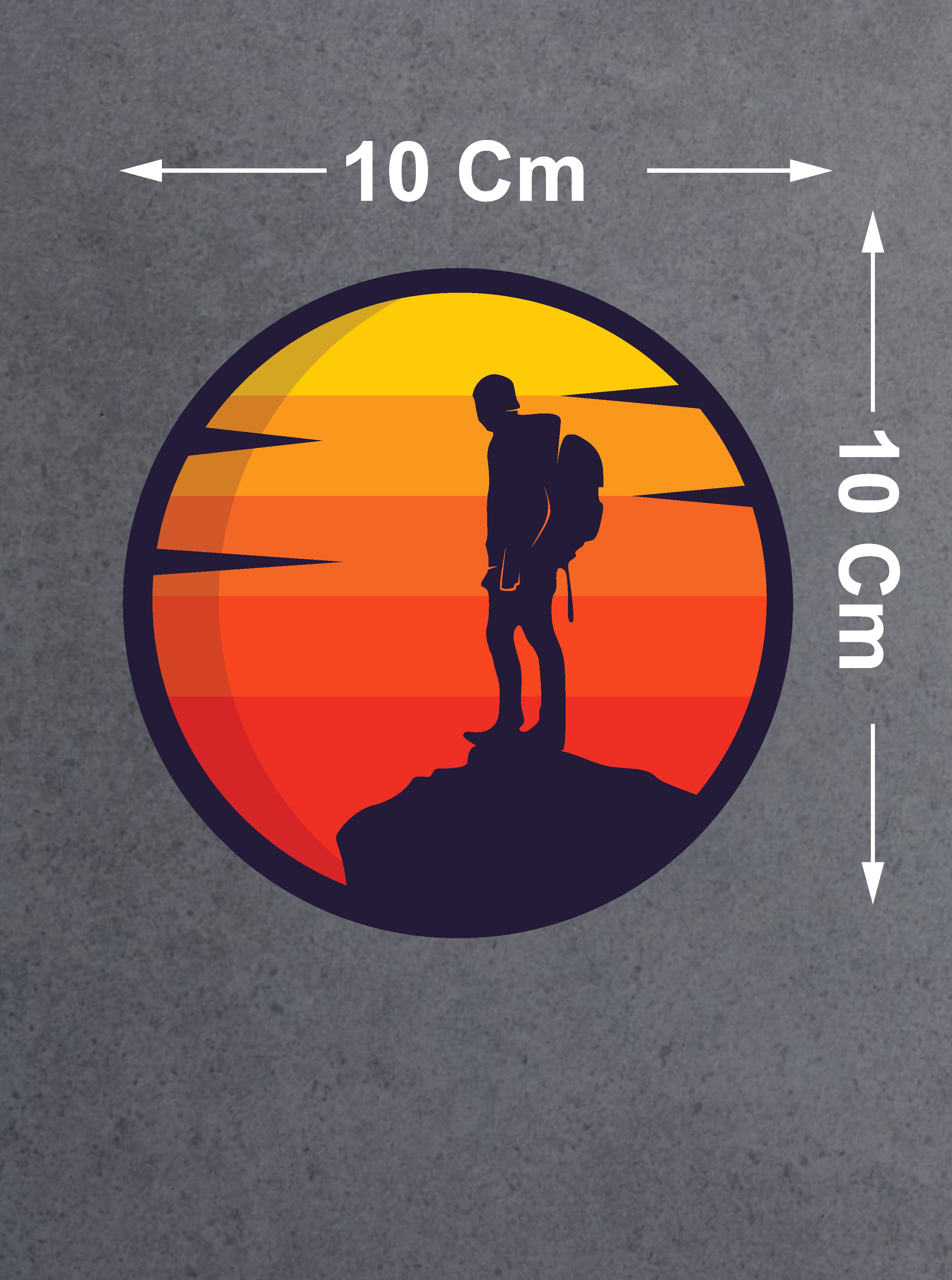 Dağ Dağcı Sti̇cker, Araba Oto Motosi̇klet Karavan Sti̇cker 02132 50X50 Cm 