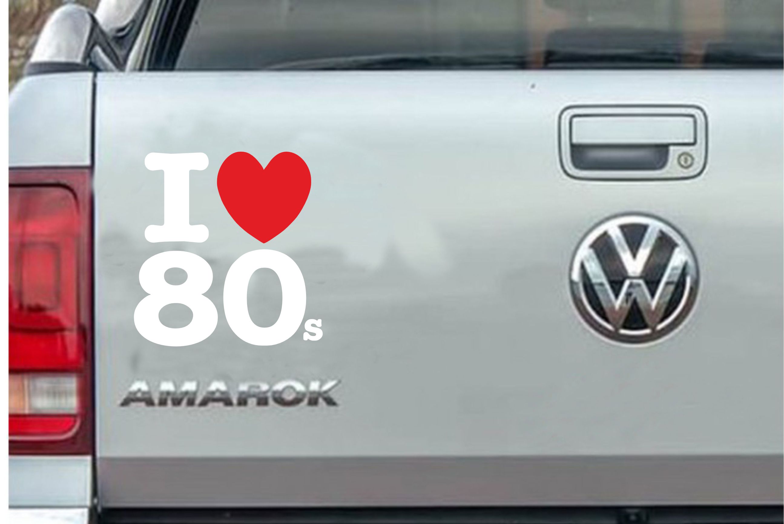 I Love 80 S Sti̇cker - Araba Oto Öotosi̇klet Karavan Cam Sti̇cker - 00043 12X11 Cm 