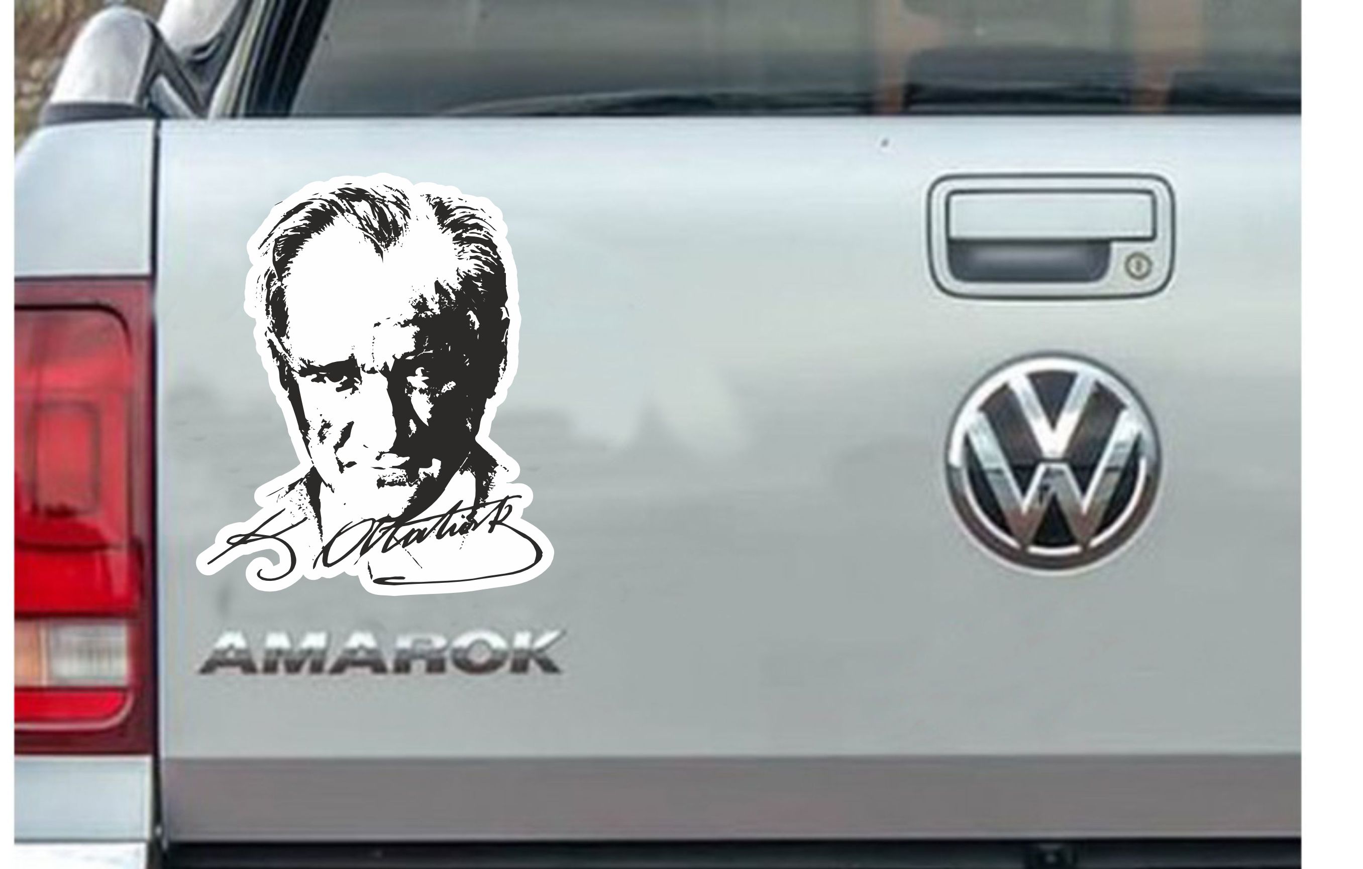 Atatürk - Mustafa Kemal Atatürk Sti̇cker - Araba - Oto - Motosi̇klet Sti̇cker 00017 50X43 Cm 