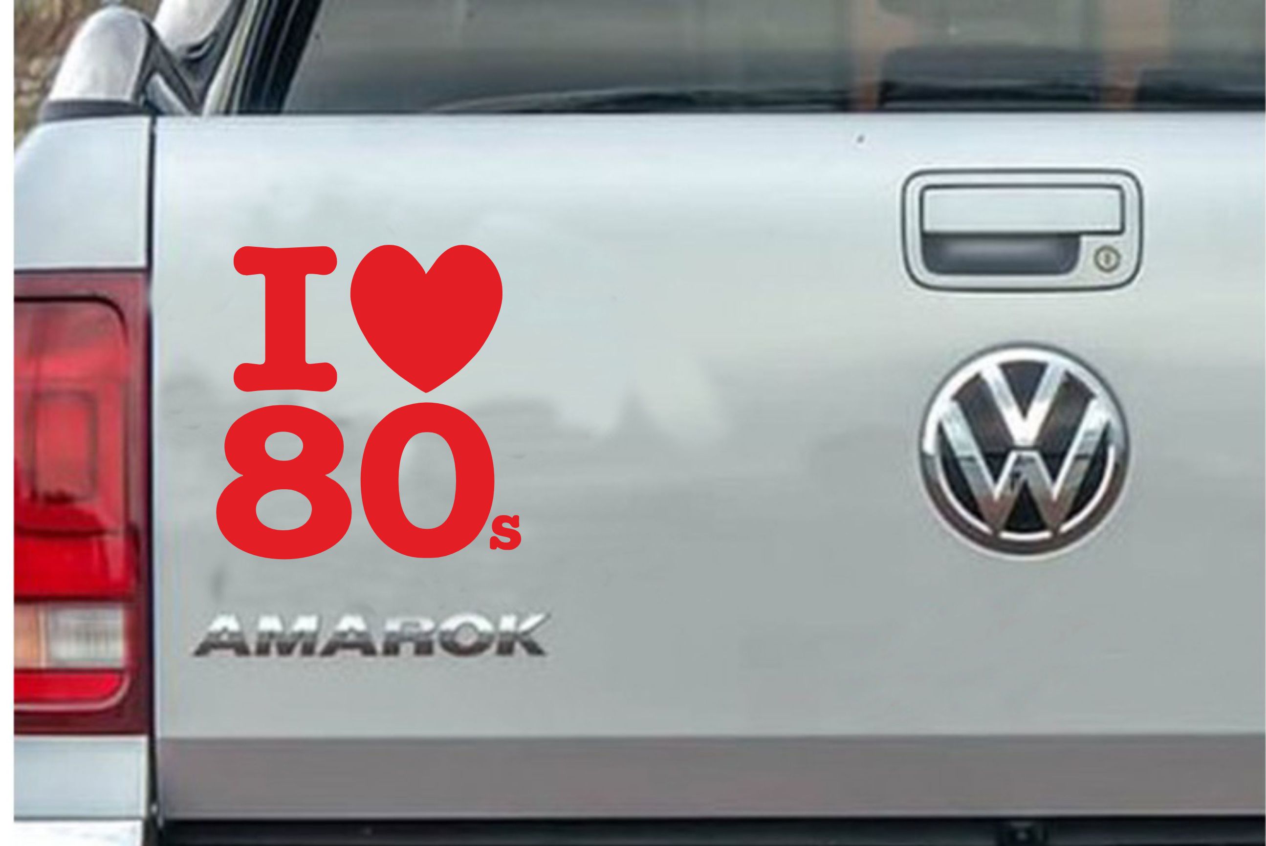 I Love 80 S Sti̇cker - Araba Oto Öotosi̇klet Karavan Cam Sti̇cker - 00043 12X11 Cm 