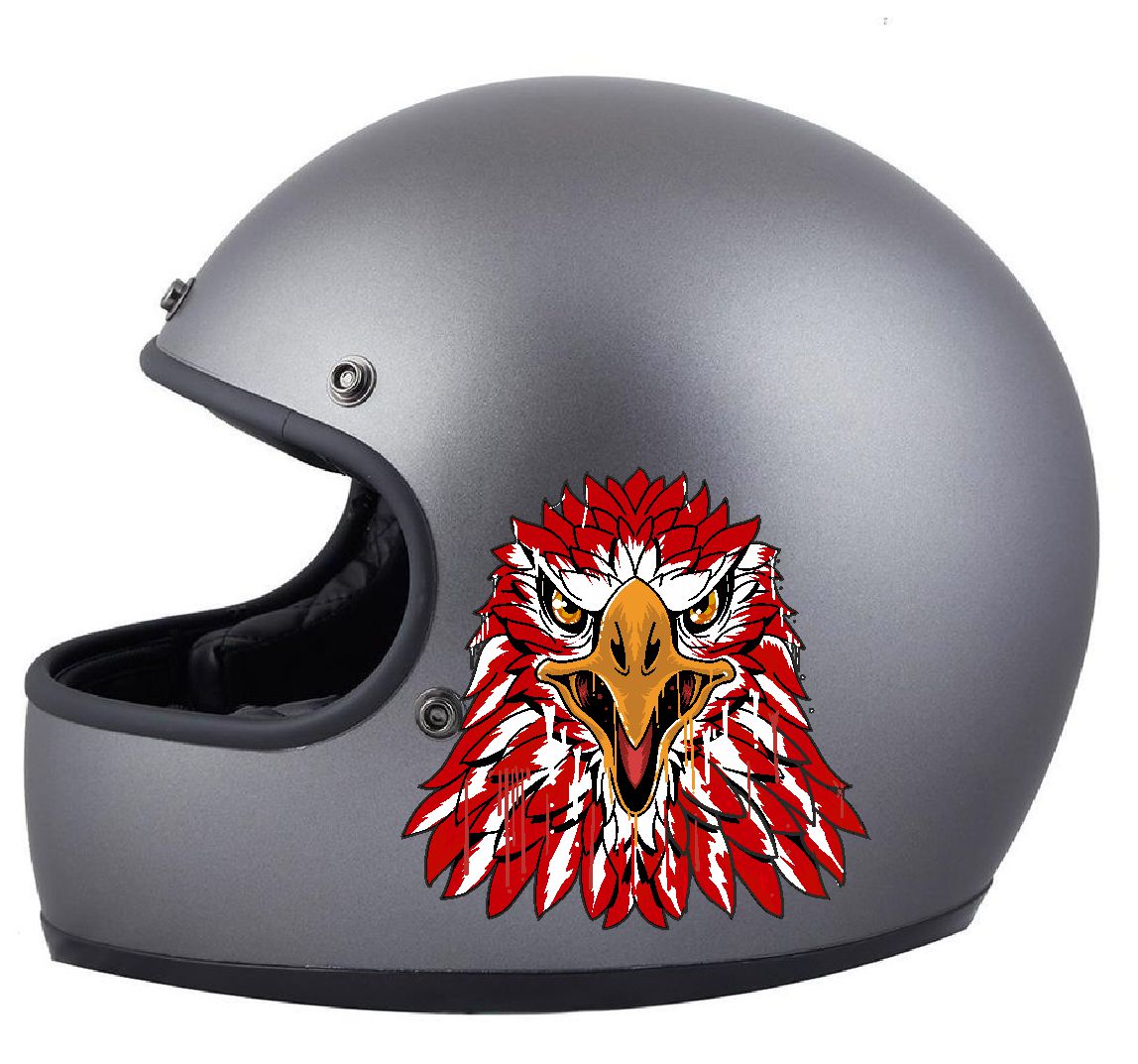 Türk Kartalı Sti̇cker, Kartal Başı, Kırmızı Beyaz Kartal Sti̇cker, Beşi̇ktaş Sti̇cker 00944 10X10 Cm 